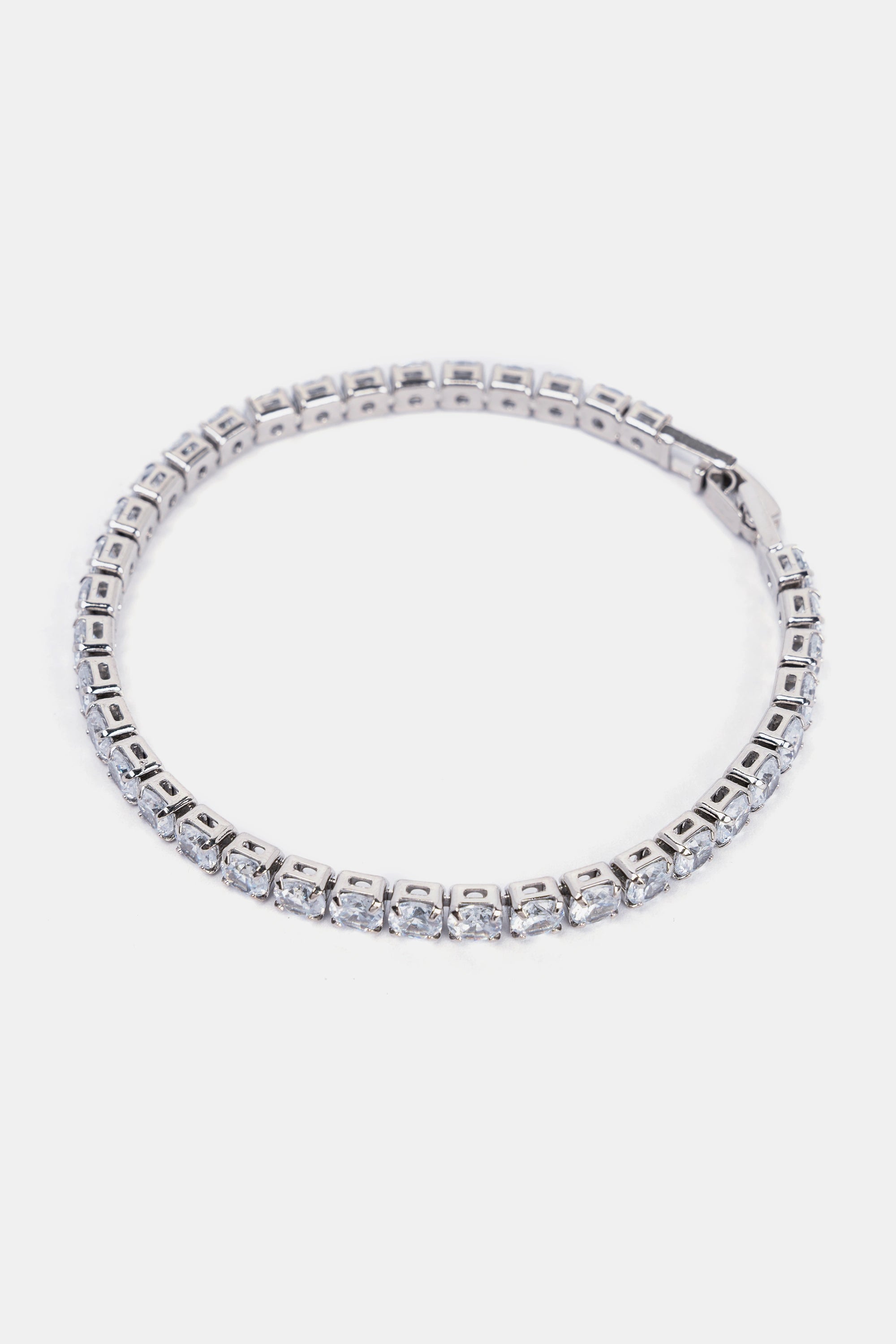 cubic zirconia tennis bracelet with white crystals, 180mm – Velvet Luminance