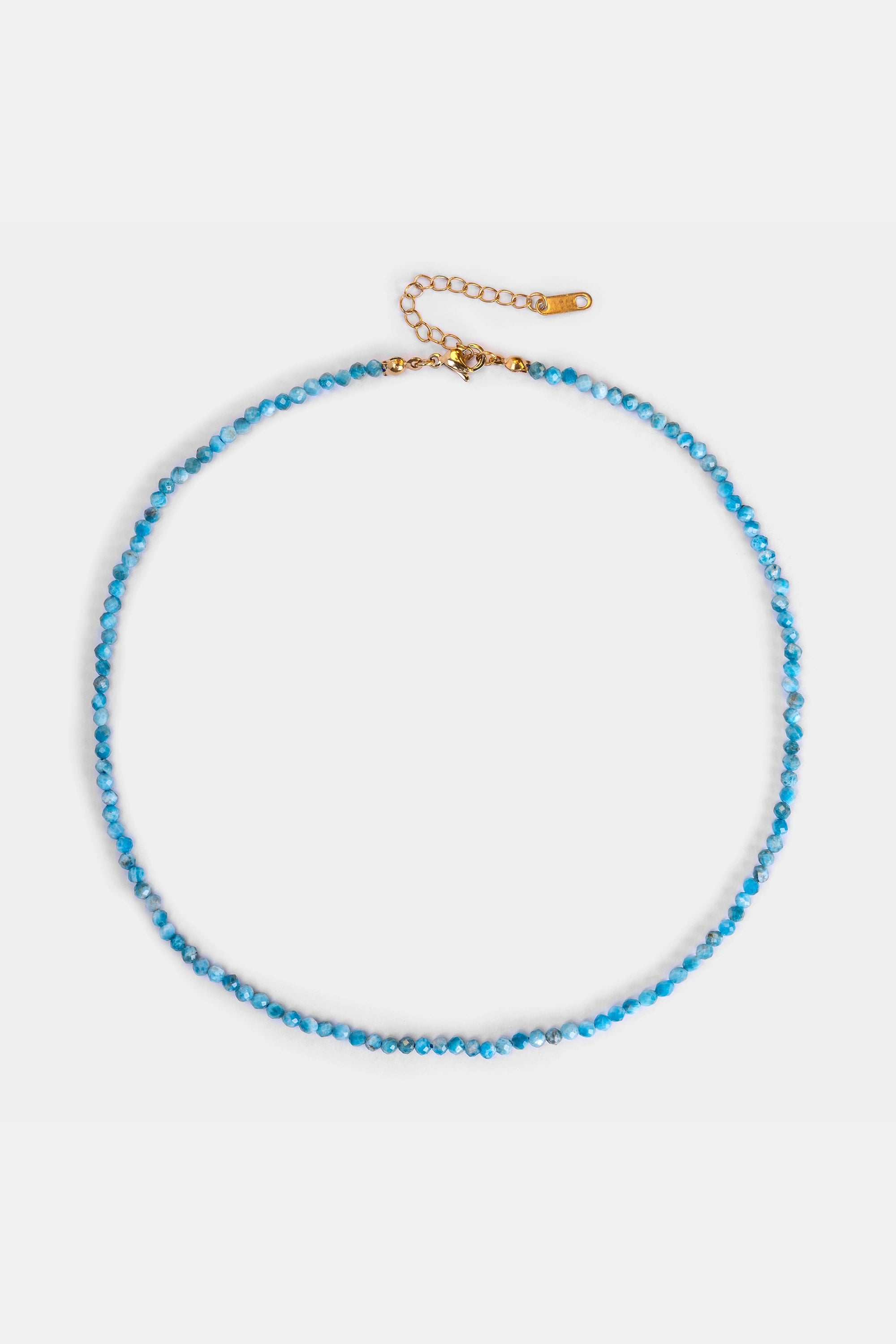 arimar beaded necklace with 18k gold-plated clasp – Velvet Luminance