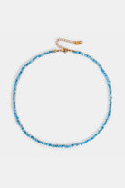 arimar beaded necklace with 18k gold-plated clasp – Velvet Luminance