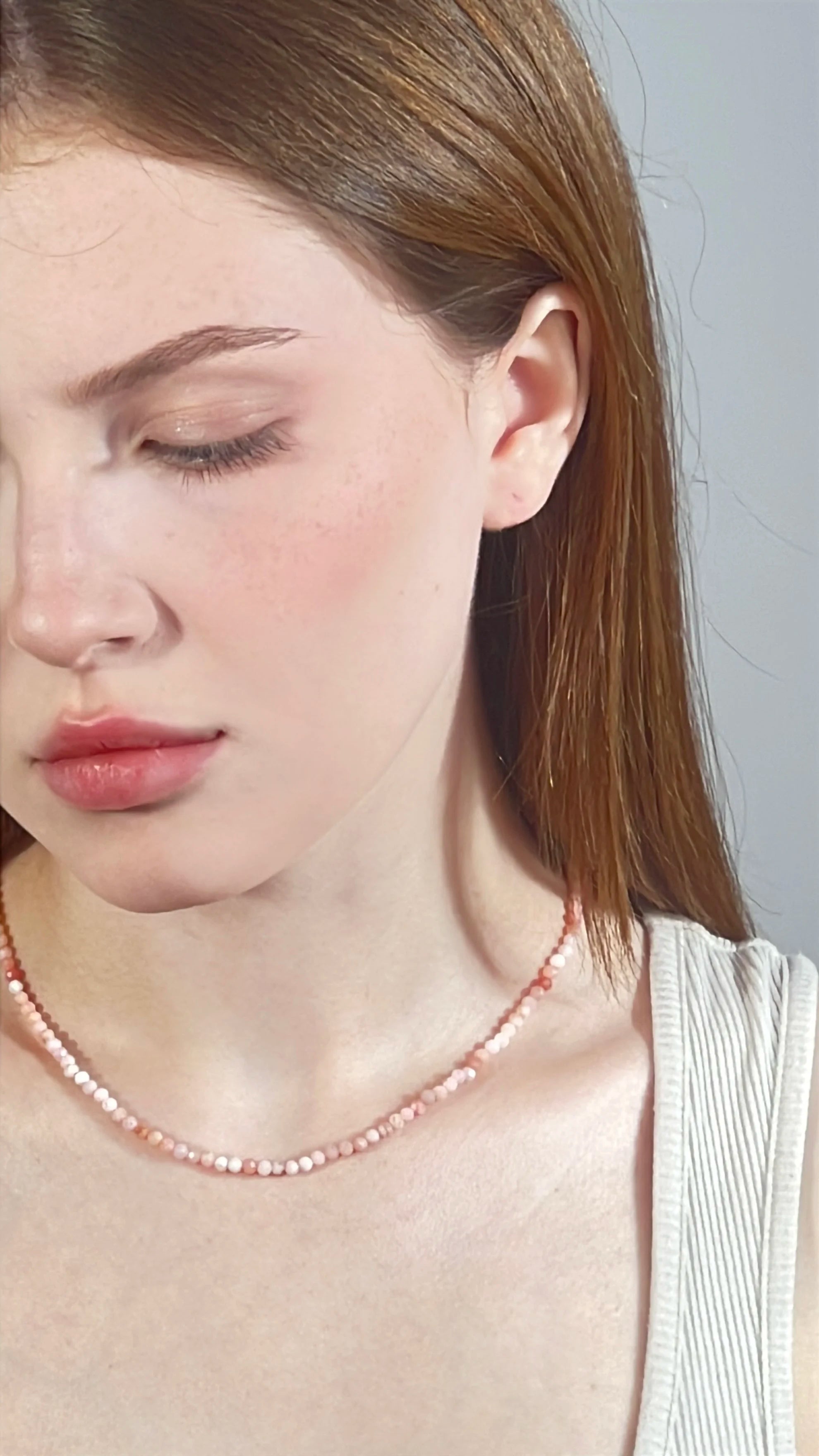 rose quartz birthstone necklace – minimalist pink gemstone jewelry for layering and gifting