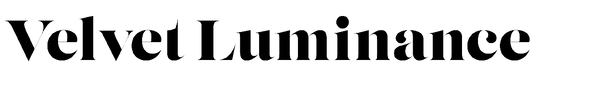 Velvet Luminance logo – elegant black and white jewelry brand design